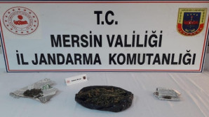 Tarsus’ta 250 gram esrar ele geçirildi