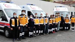 Üç adet yeni doğan ambulansı hizmete girdi