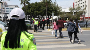 Mersin’de yaya önceliği denetimi yapıldı